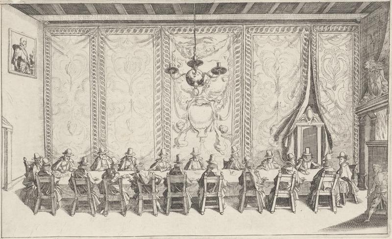 rijksmuseum  vergadering van de staten generaal over vredesonderhandelingen 6 februari 1608  simon frisius